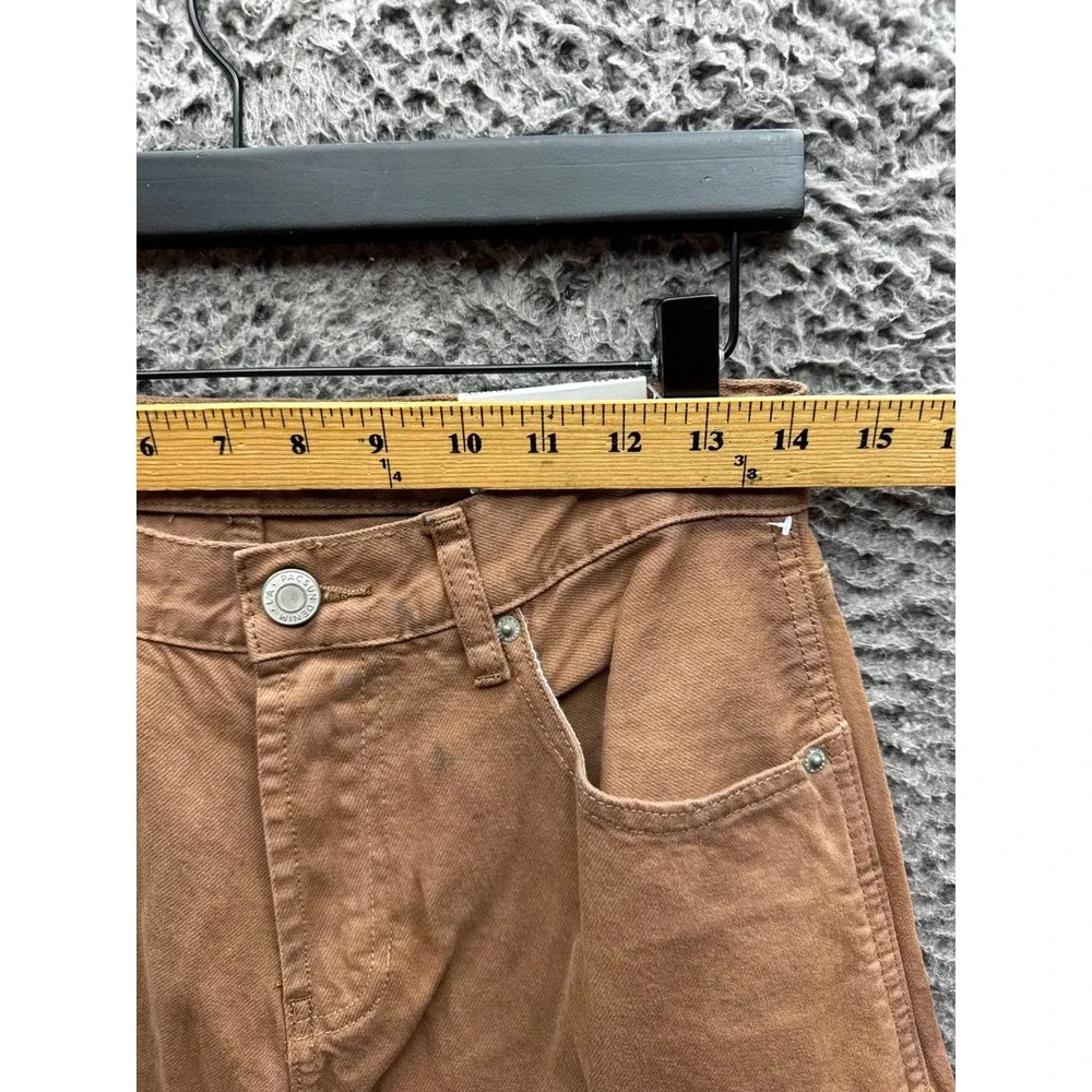NWD Pacsun Corduroy Patch Double Knee Baggy Carpenter Pants Brown Size 28 x 30